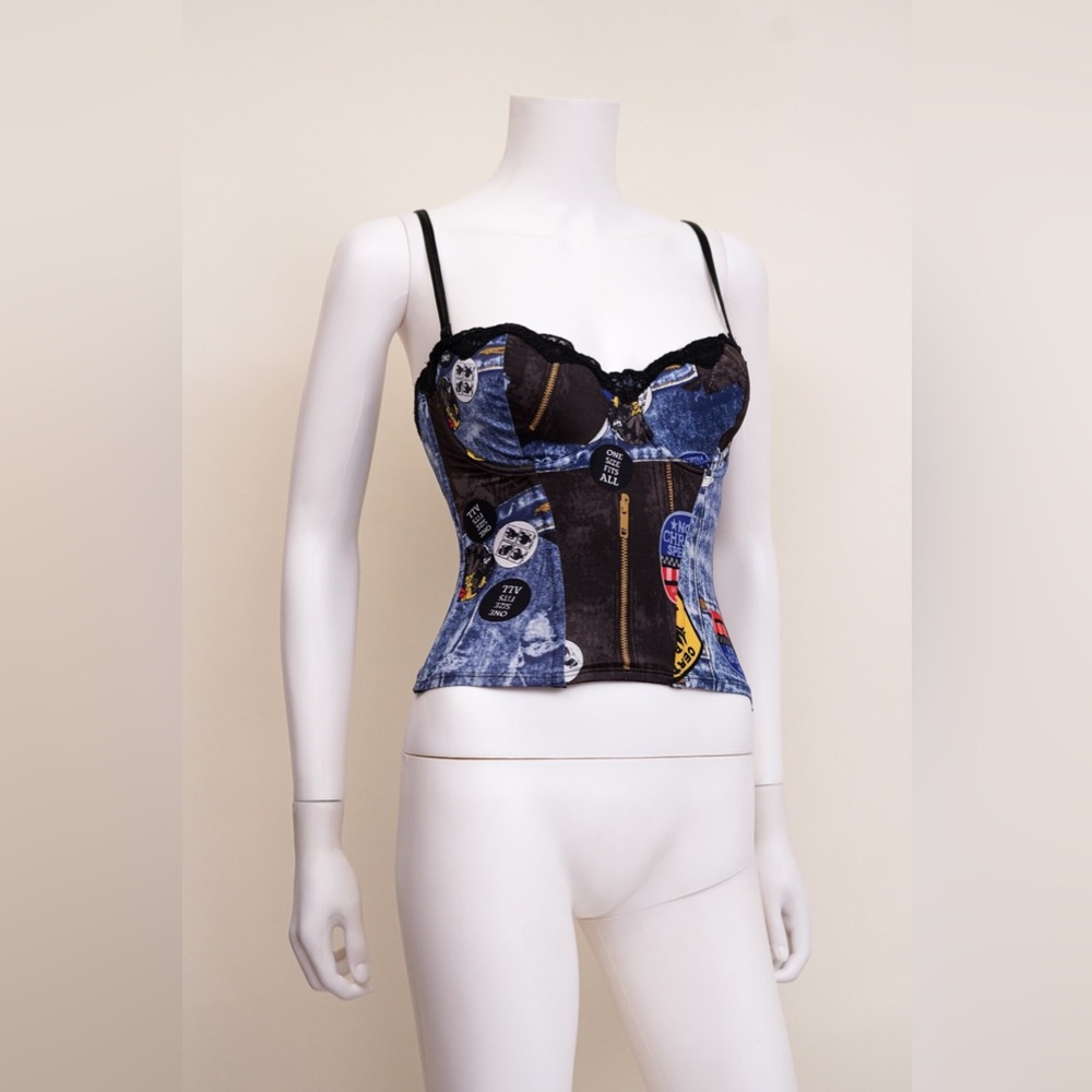 Christian Dior Miss Diorella Trompe L'oeil Bustier Corset Top - Picture 3 of 7
